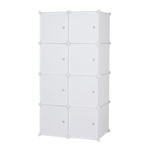 8 Cube Organizer Stackable Plastic Cube Storage Shelves Design