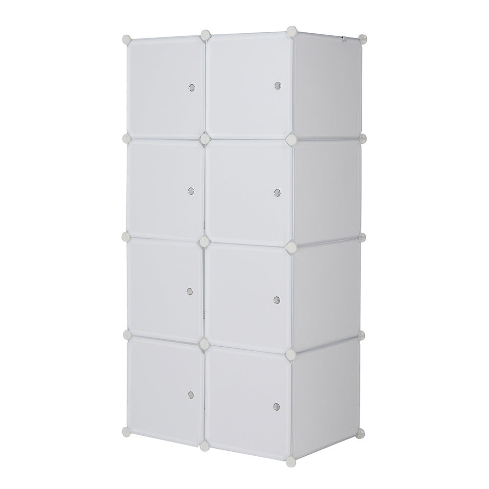 8 Cube Organizer Stackable Plastic Cube Storage Shelves Design