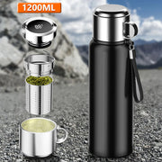1200ML Smart Thermos Bottle Temperature Display Keep Cold and Hot