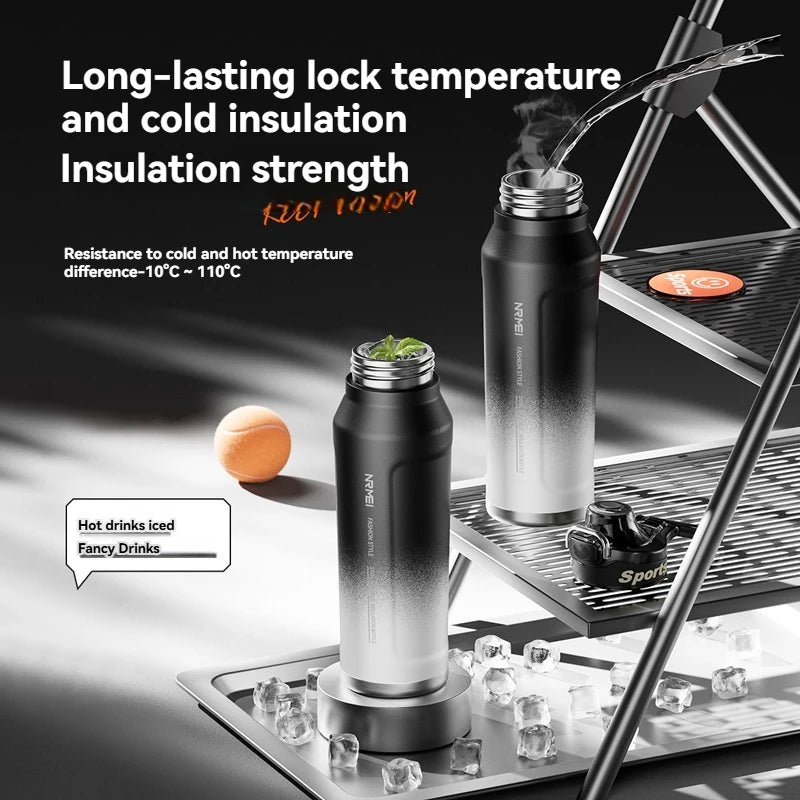 1.5L Thermos Water Bottle Stainless Steel Vacuum Flas Tumbler Coffee