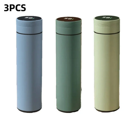 500ml Smart Water Bottle Stainless Steel Thermos Temperature Display