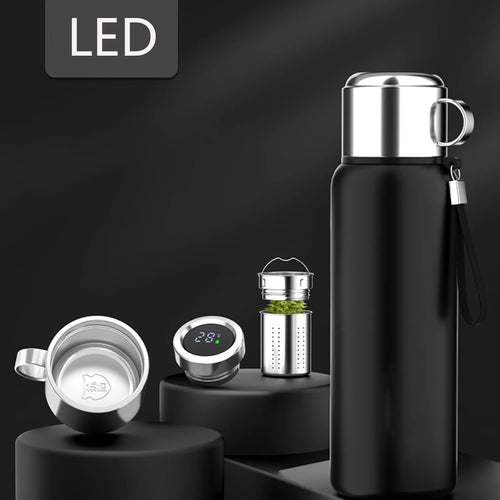 1200ML Smart Thermos Bottle Temperature Display Keep Cold and Hot