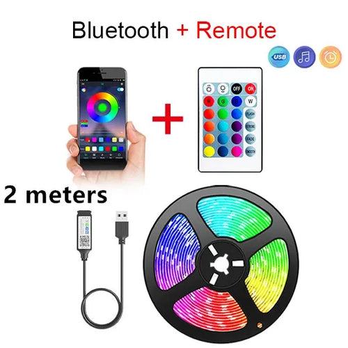 Bluetooth LED Strip Lights Smart SMD 5050 APP Remote Control Flexible