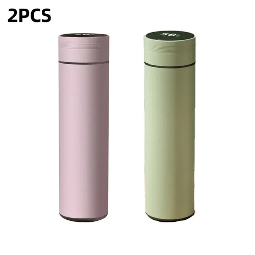 500ml Smart Water Bottle Stainless Steel Thermos Temperature Display