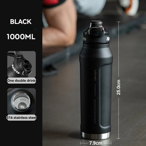 1.5L Thermos Water Bottle Stainless Steel Vacuum Flas Tumbler Coffee