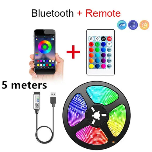Bluetooth LED Strip Lights Smart SMD 5050 APP Remote Control Flexible