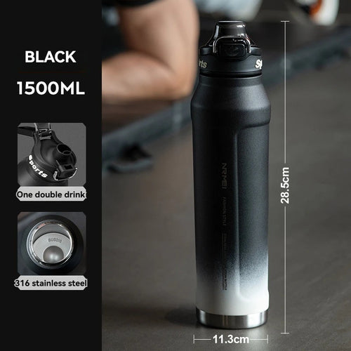 1.5L Thermos Water Bottle Stainless Steel Vacuum Flas Tumbler Coffee