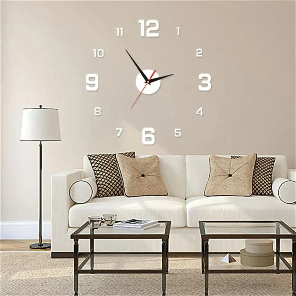 DIY Wall Clock Wall Decoration Home Silent Clock Living Room Office