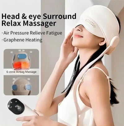 Air Pressure Head Massager Electric Head Eye Massager Graphene Heating