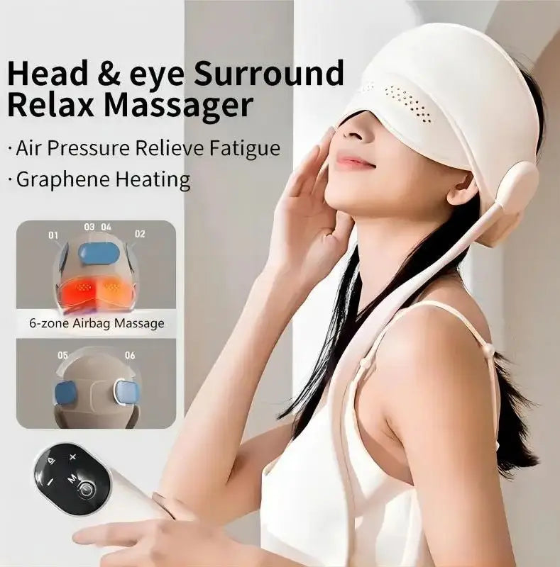 Air Pressure Head Massager Electric Head Eye Massager Graphene Heating