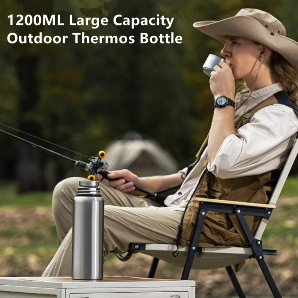 1200ML Smart Thermos Bottle Temperature Display Keep Cold and Hot