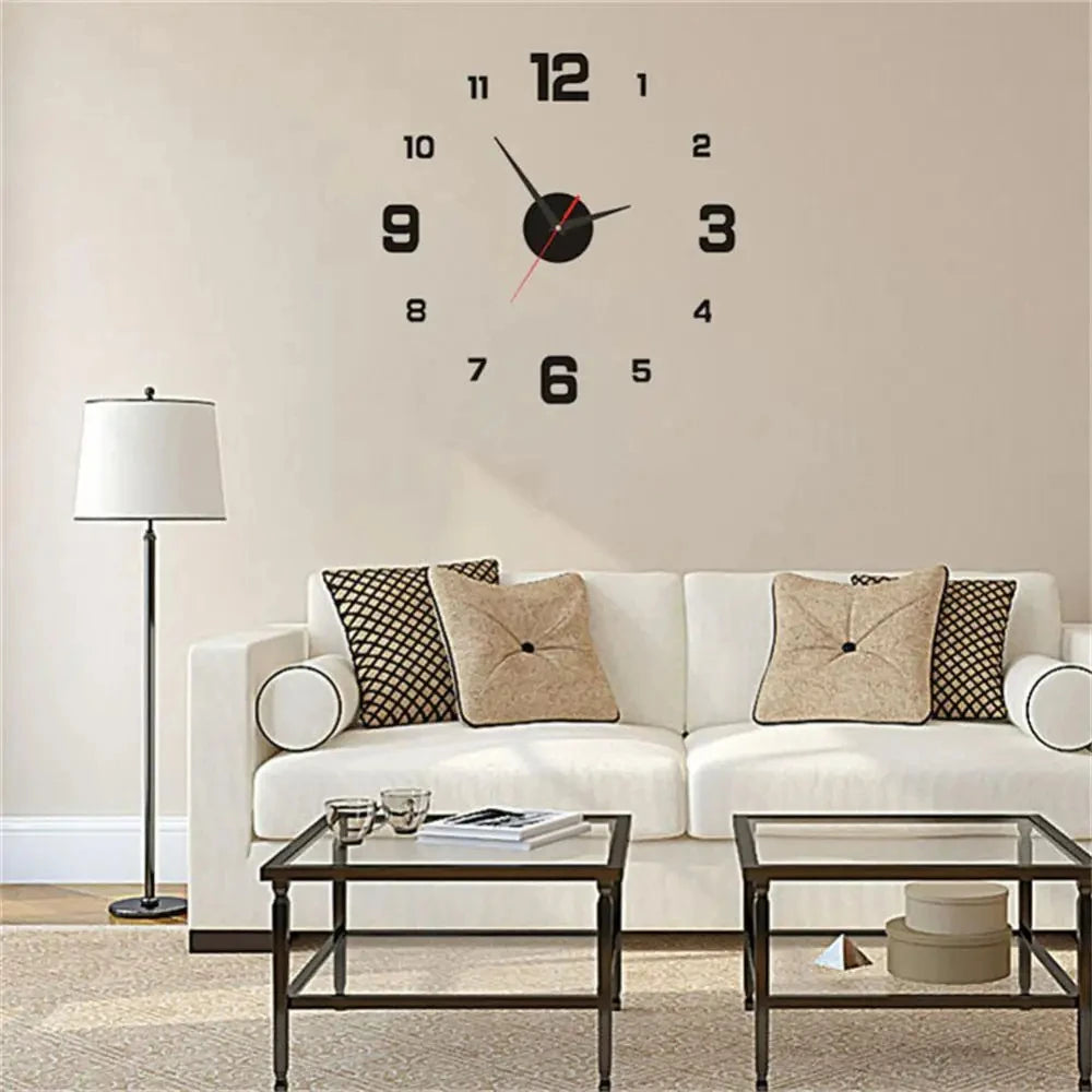 DIY Wall Clock Wall Decoration Home Silent Clock Living Room Office