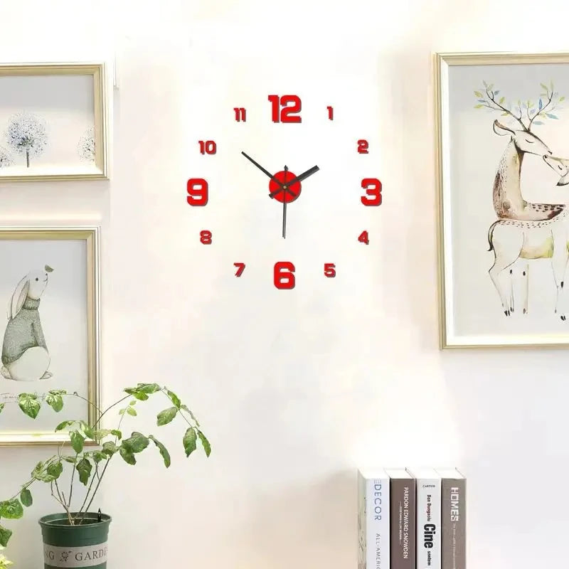 DIY Wall Clock Wall Decoration Home Silent Clock Living Room Office