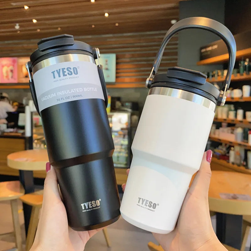 Tyeso Coffee Cup Stainless Steel Thermos Bottle Double-layer