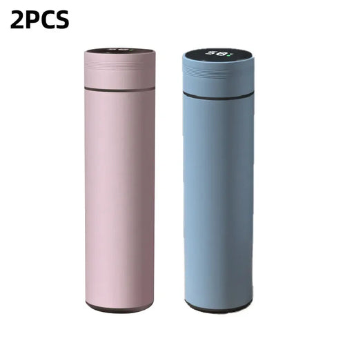 500ml Smart Water Bottle Stainless Steel Thermos Temperature Display