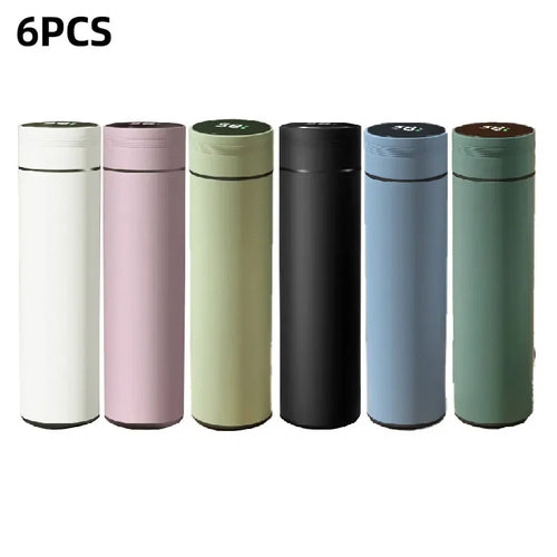 500ml Smart Water Bottle Stainless Steel Thermos Temperature Display