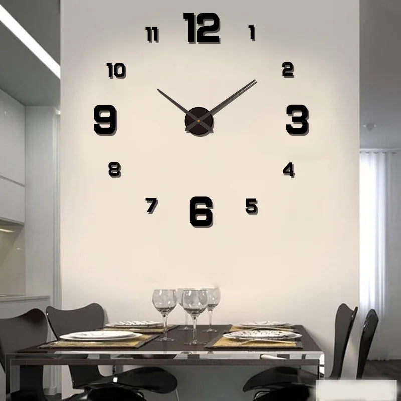 DIY Wall Clock Wall Decoration Home Silent Clock Living Room Office