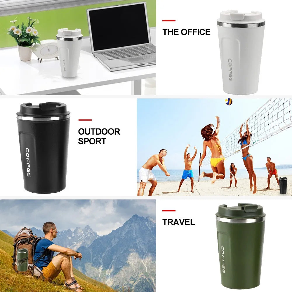 380/510ML Leakproof Travel Thermo Cup for Tea Water Coffee Cup