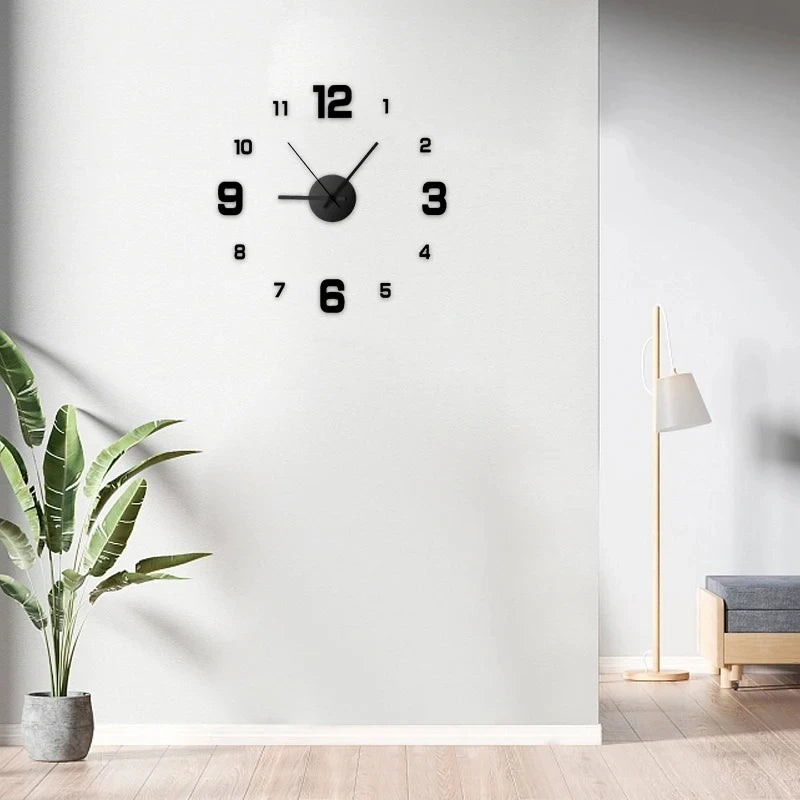 DIY Wall Clock Wall Decoration Home Silent Clock Living Room Office