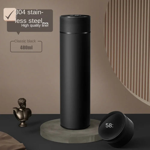 500ml Smart Water Bottle Stainless Steel Thermos Temperature Display