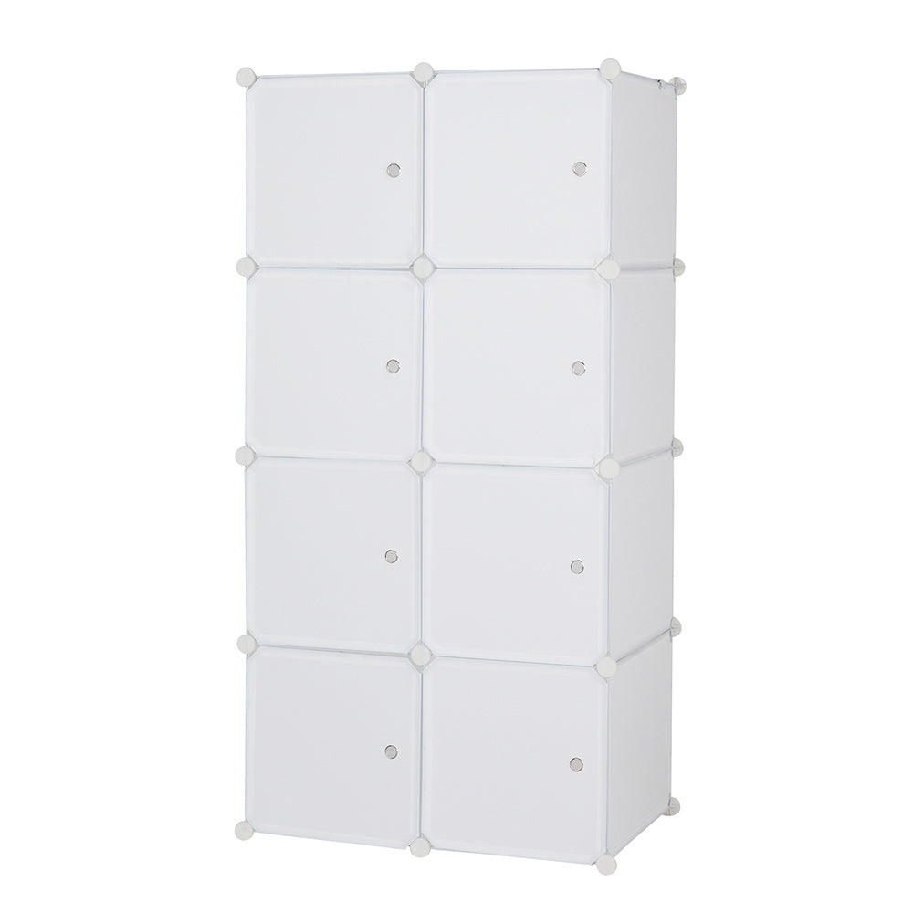 8 Cube Organizer Stackable Plastic Cube Storage Shelves Design